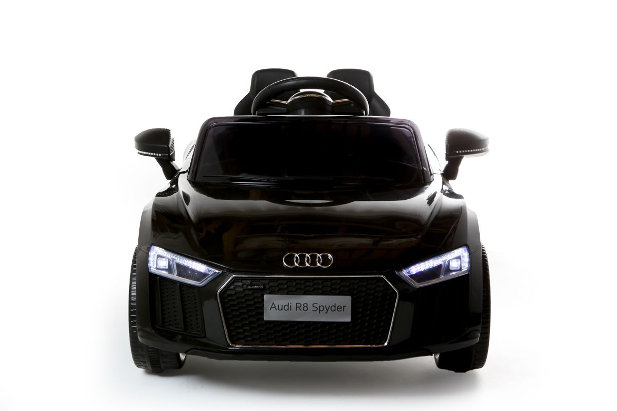 12V Licensed Black Audi R8 Spyder Battery Ride On Car