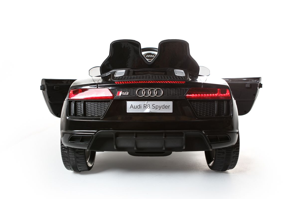 12V Licensed Black Audi R8 Spyder Battery Ride On Car