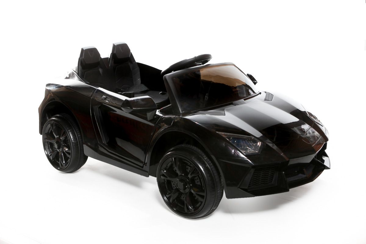 12V Black Roadster Battery Ride On Car