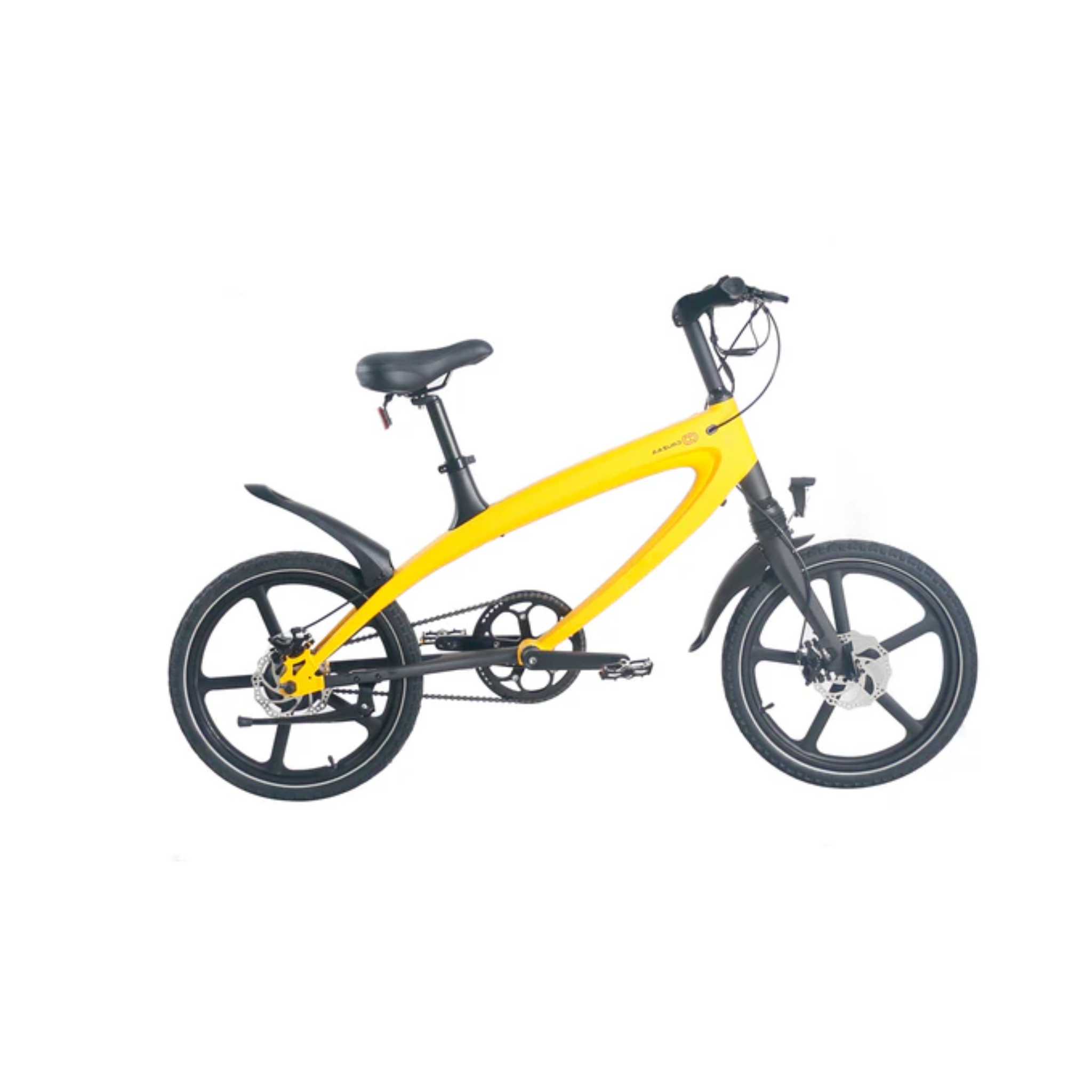 Cruzaa Yellow Electric Bike – Lightweight, 25 km/h Top Speed, 60 km Range