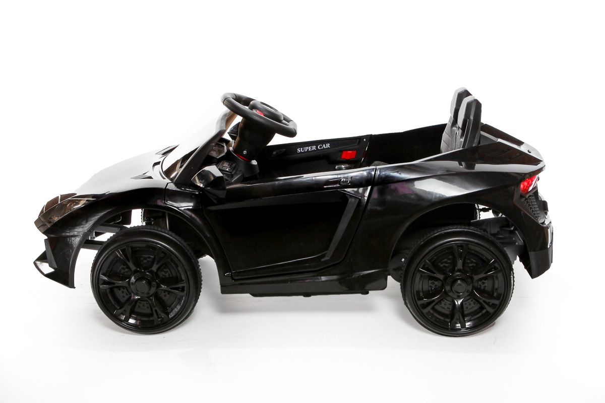 12V Black Roadster Battery Ride On Car