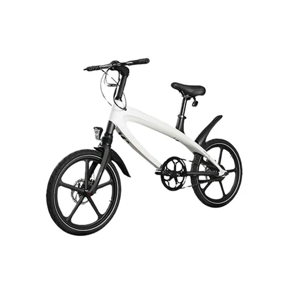 Cruzaa White Electric Bike With  25 km/h Top Speed