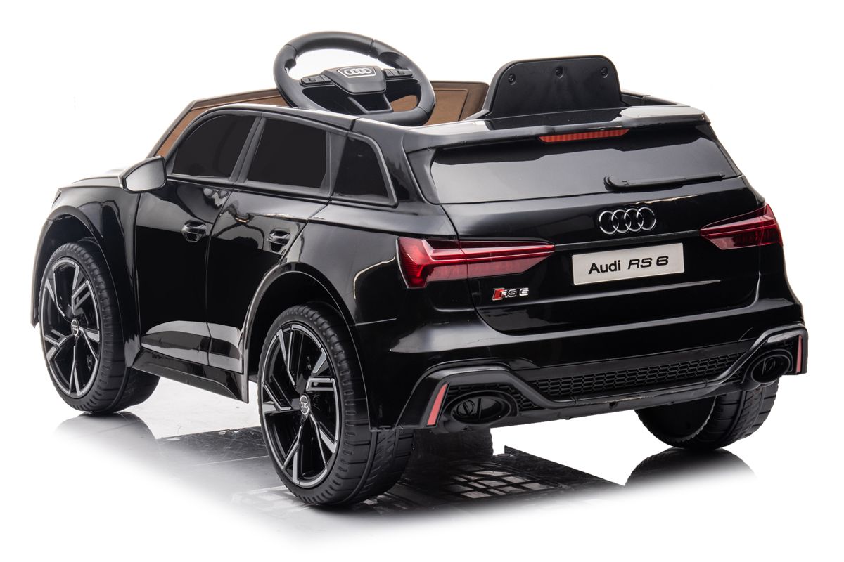 12V Licensed Black Audi RS6 Battery Ride On Car